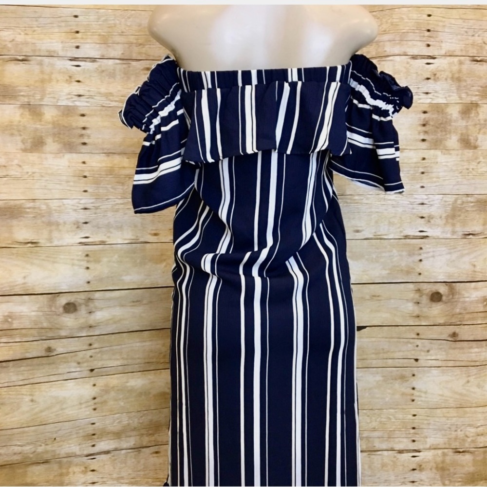 LUCCA Small; blue/white dress